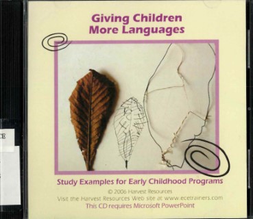 Giving children more languages : study examples from early childhood programs