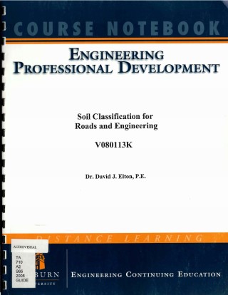 Soil classification for roads and engineering