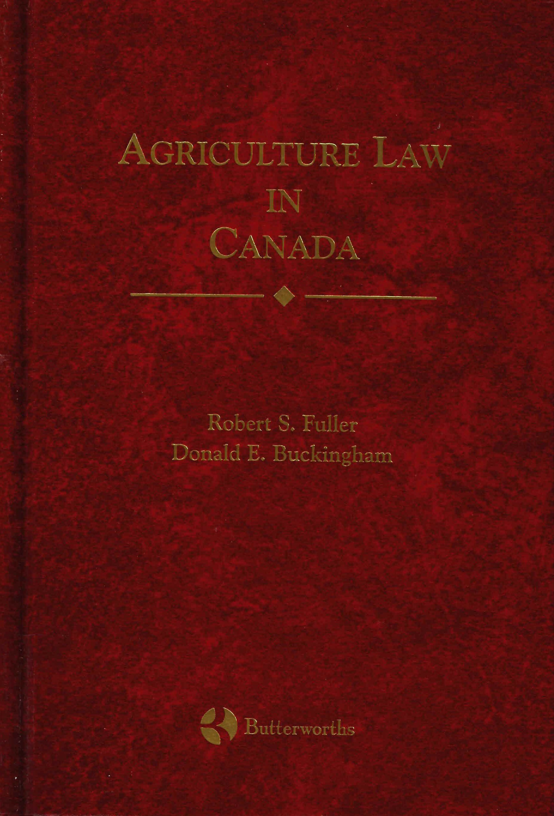 Agriculture law in Canada