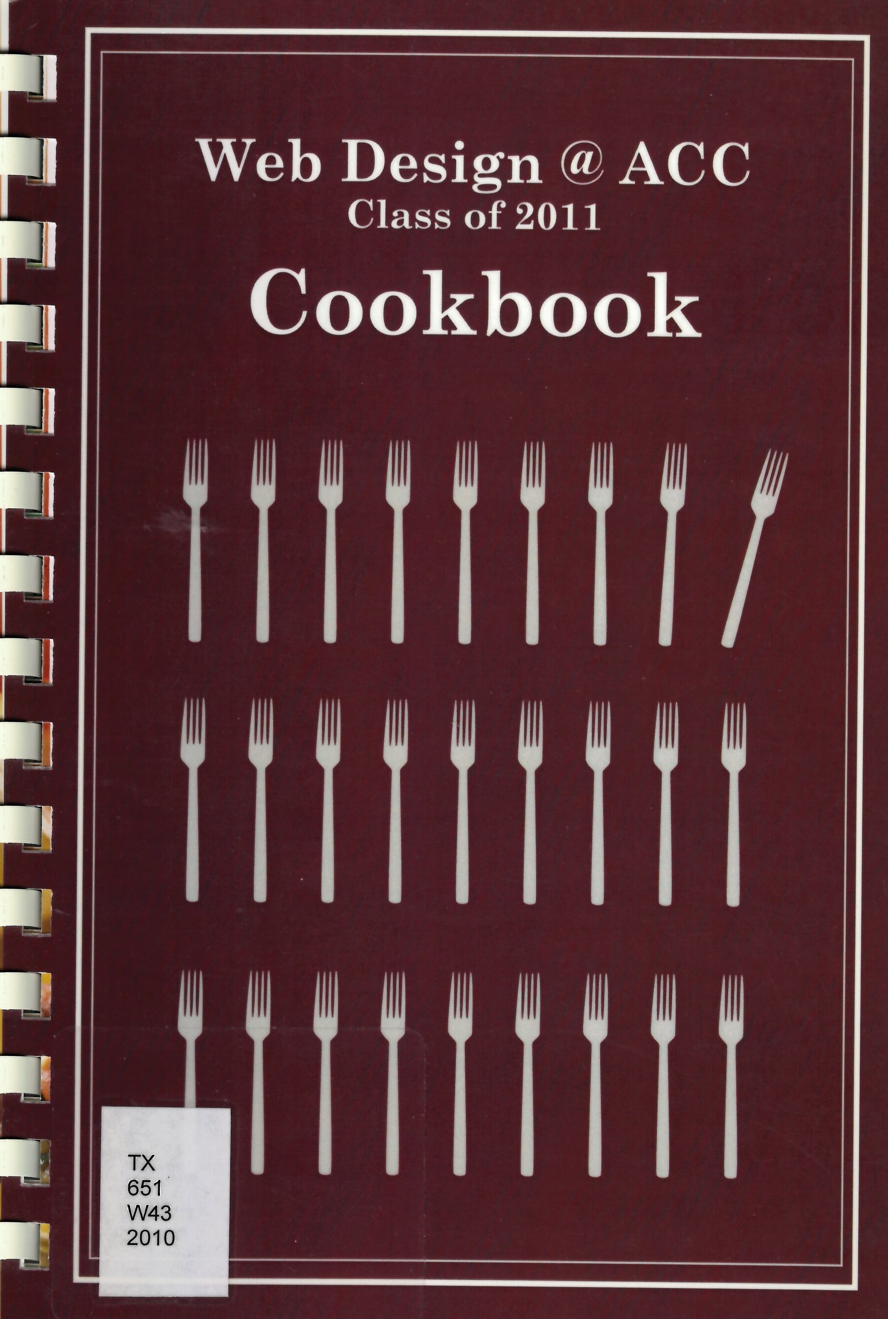 Web Design @ ACC : class of 2011 cookbook