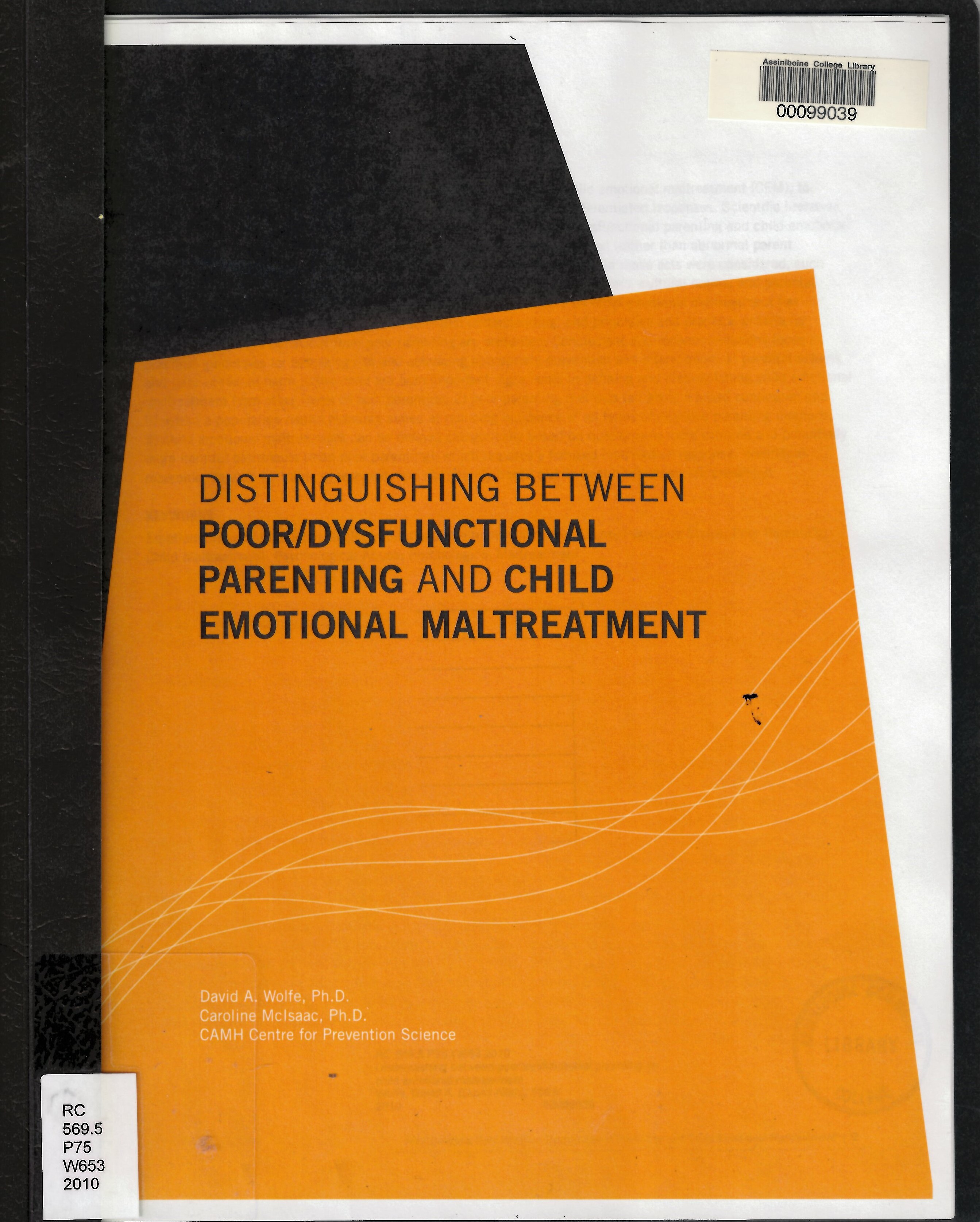 Distinguishing between poor/dysfunctional parenting and child emotional maltreatment