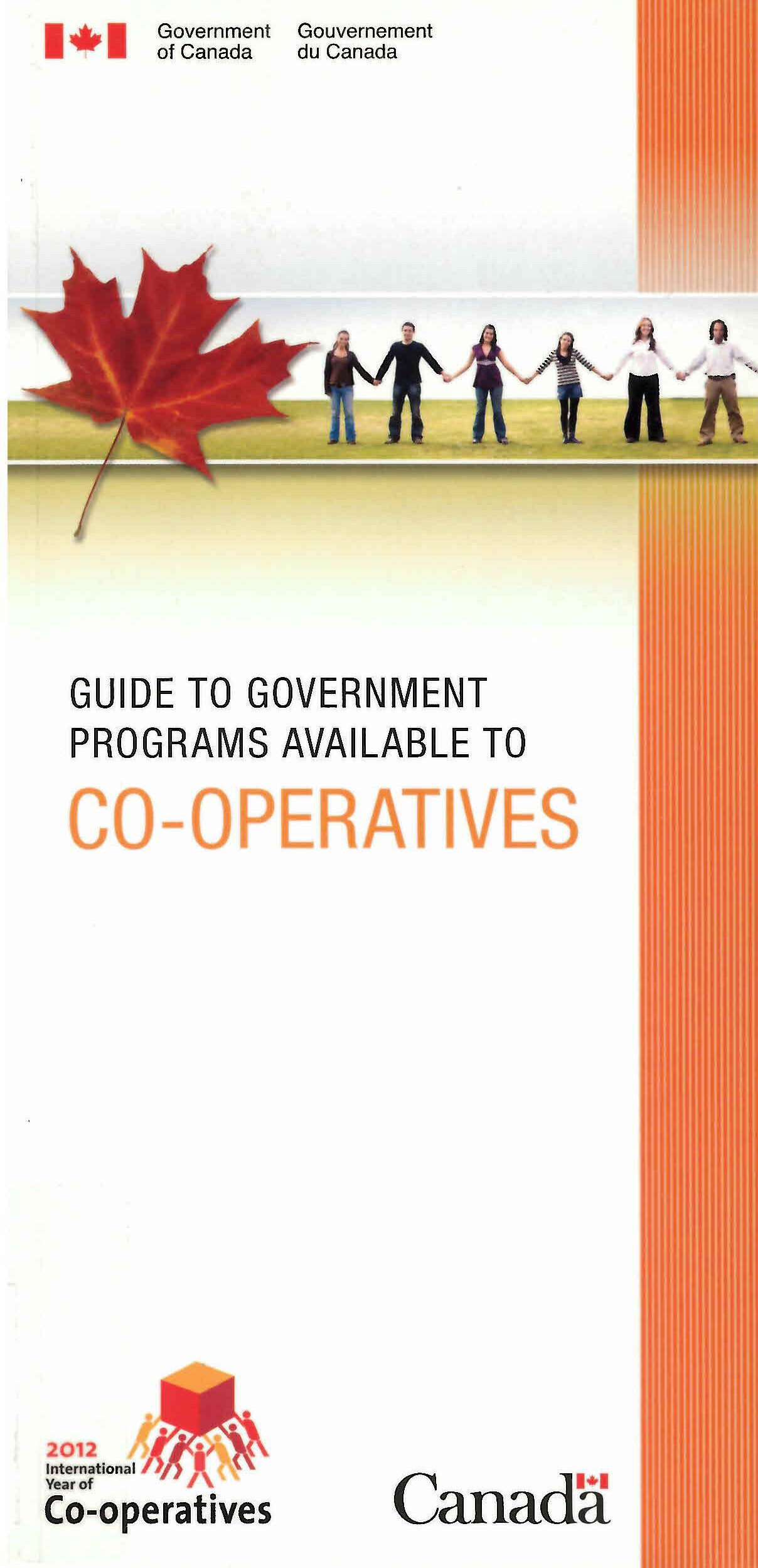 Guide to government programs available to co-operatives