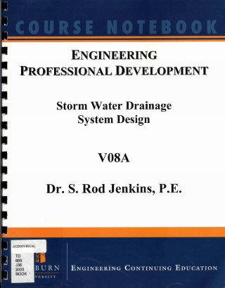 Storm water drainage system design