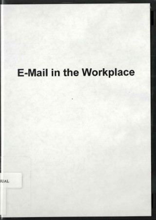 E-mail in the workplace : webinar