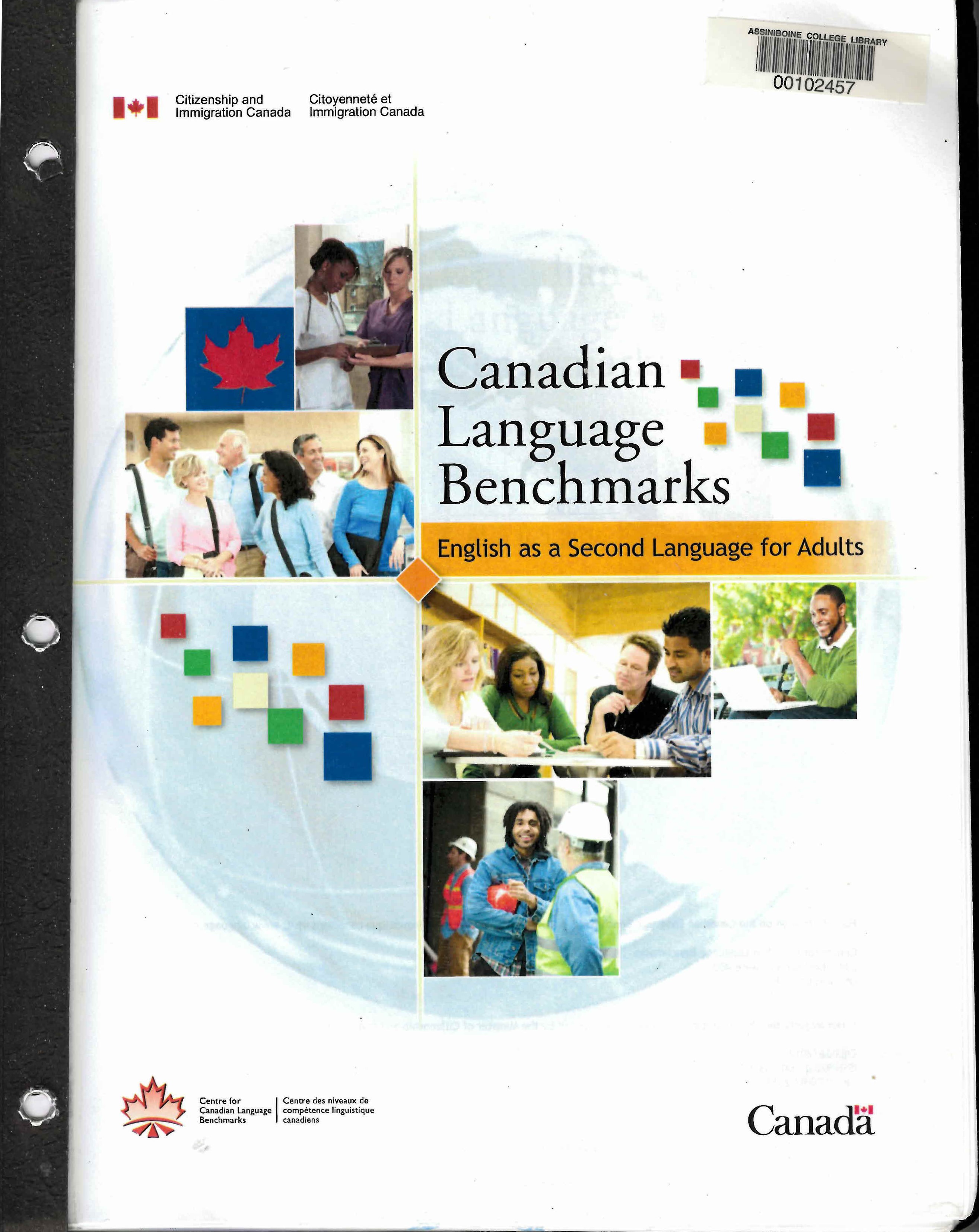 Canadian language benchmarks :  English as a second language for adults