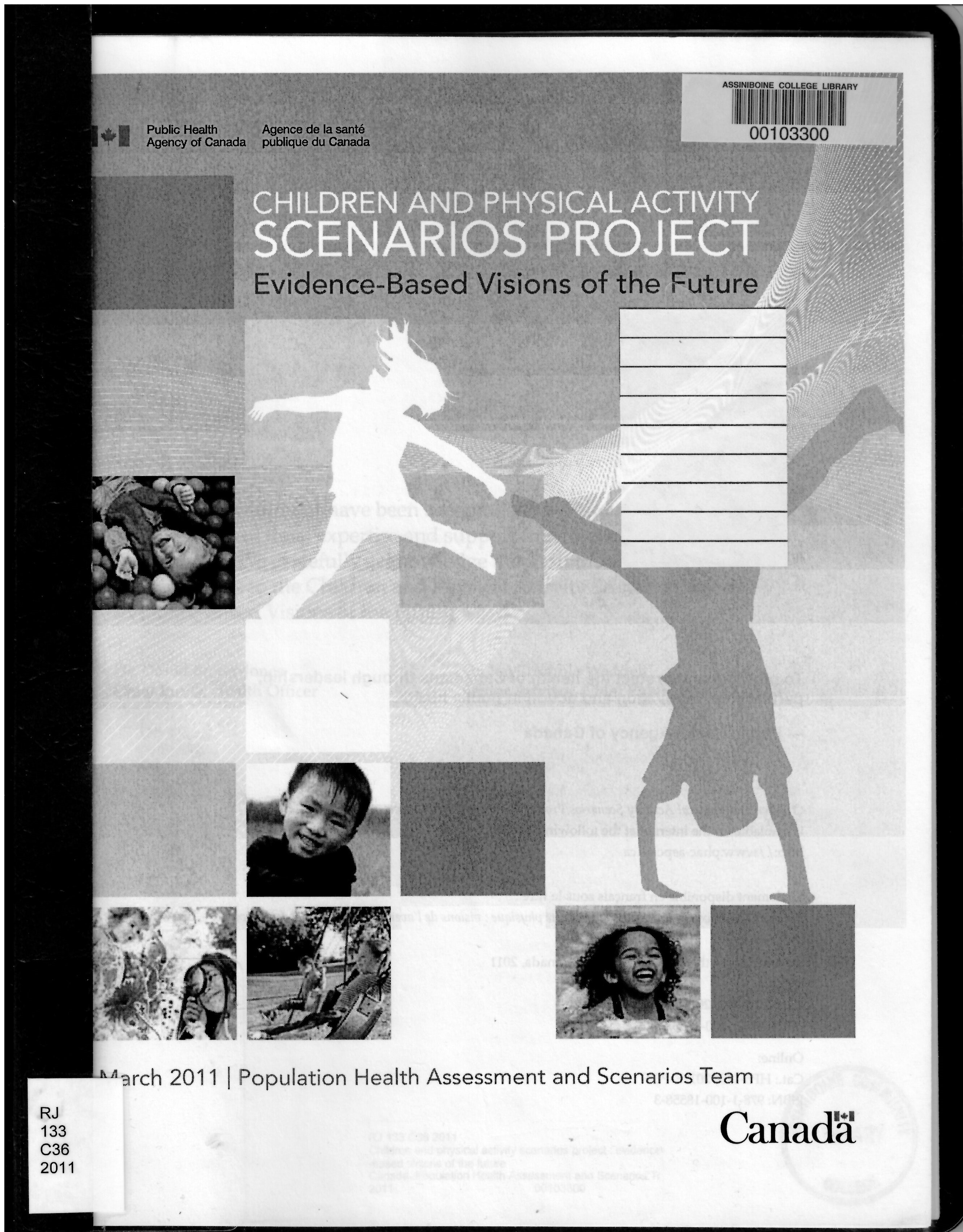 Children and physical activity scenarios project : evidence-based visions of the future