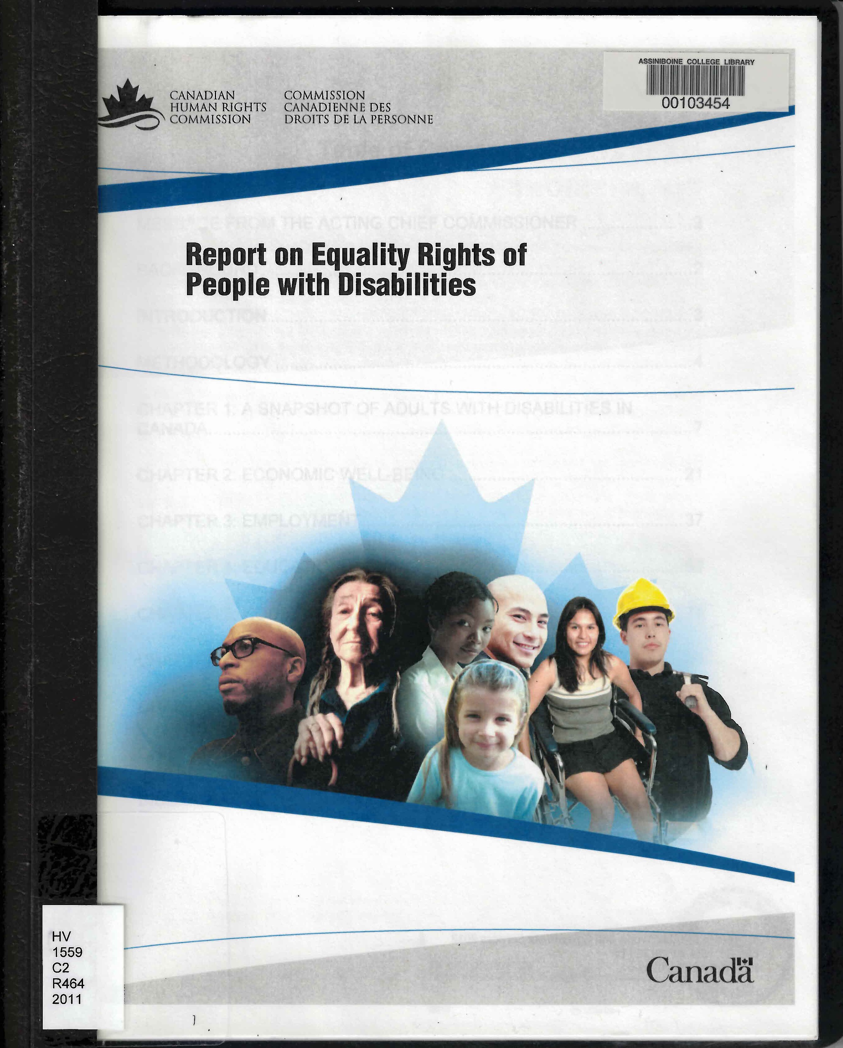 Report on equality rights of people with disabilities