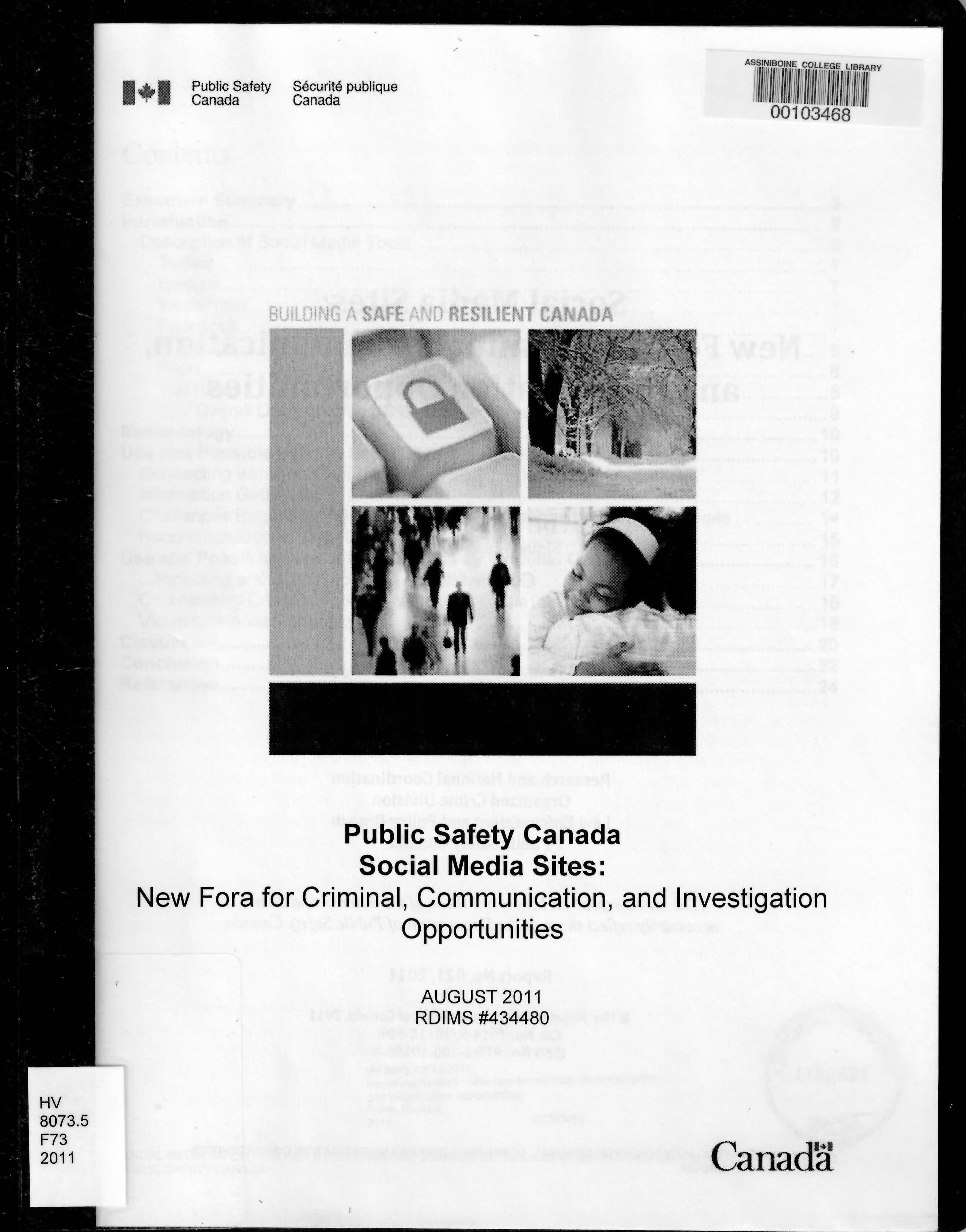 Social media sites : new fora for criminal, communication, and investigation opportunities