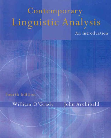 Contemporary linguistic analysis : an introduction