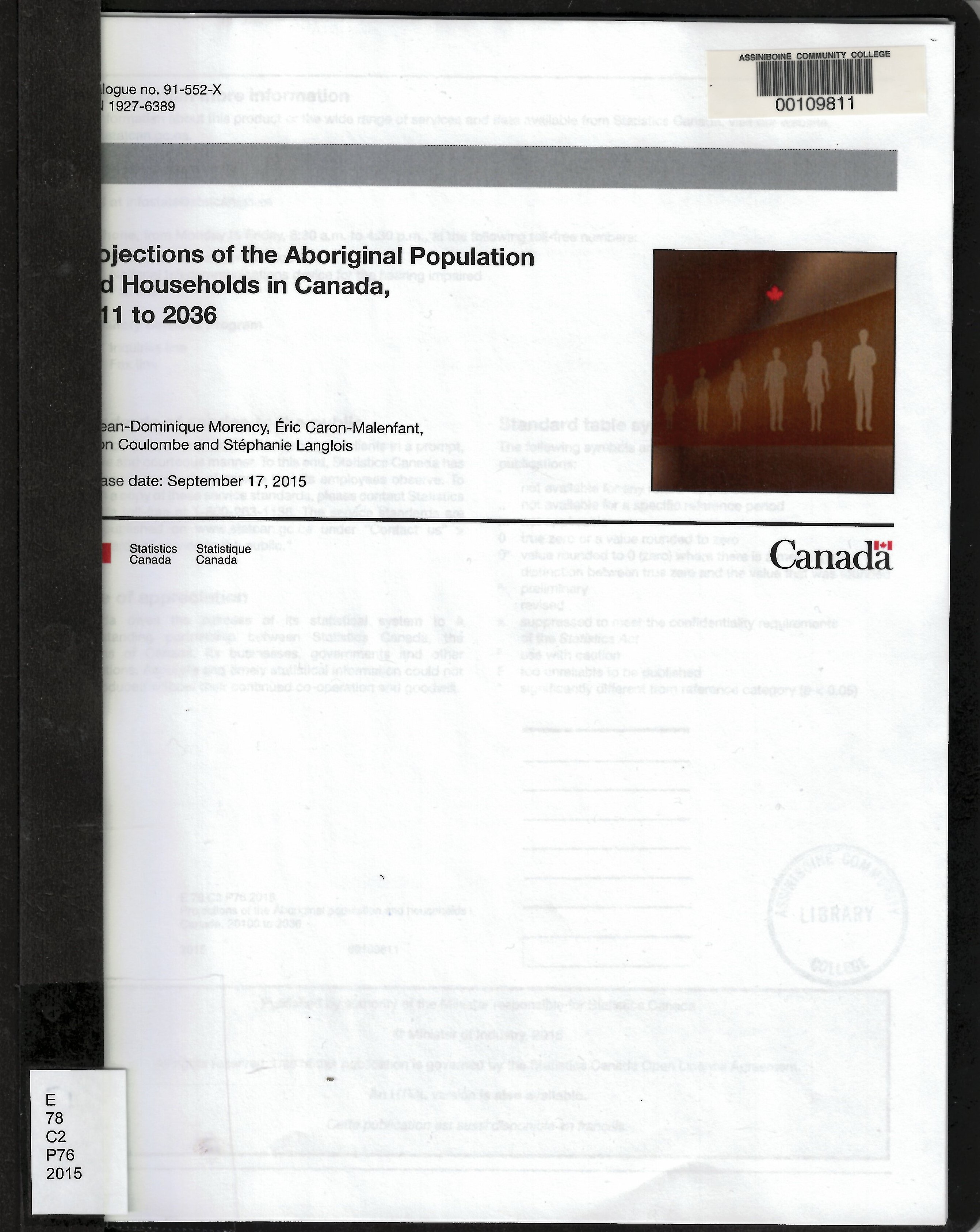 Projections of the Aboriginal population and households in Canada, 20100 to 2036