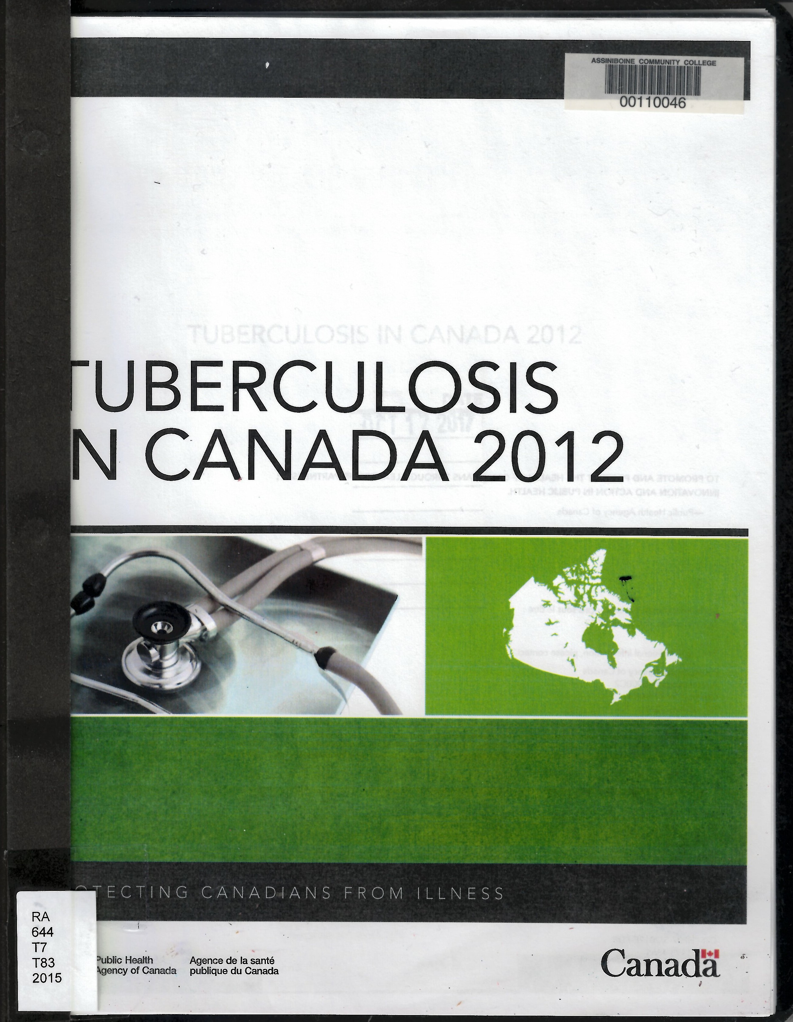 Tuberculosis in Canada, 2012