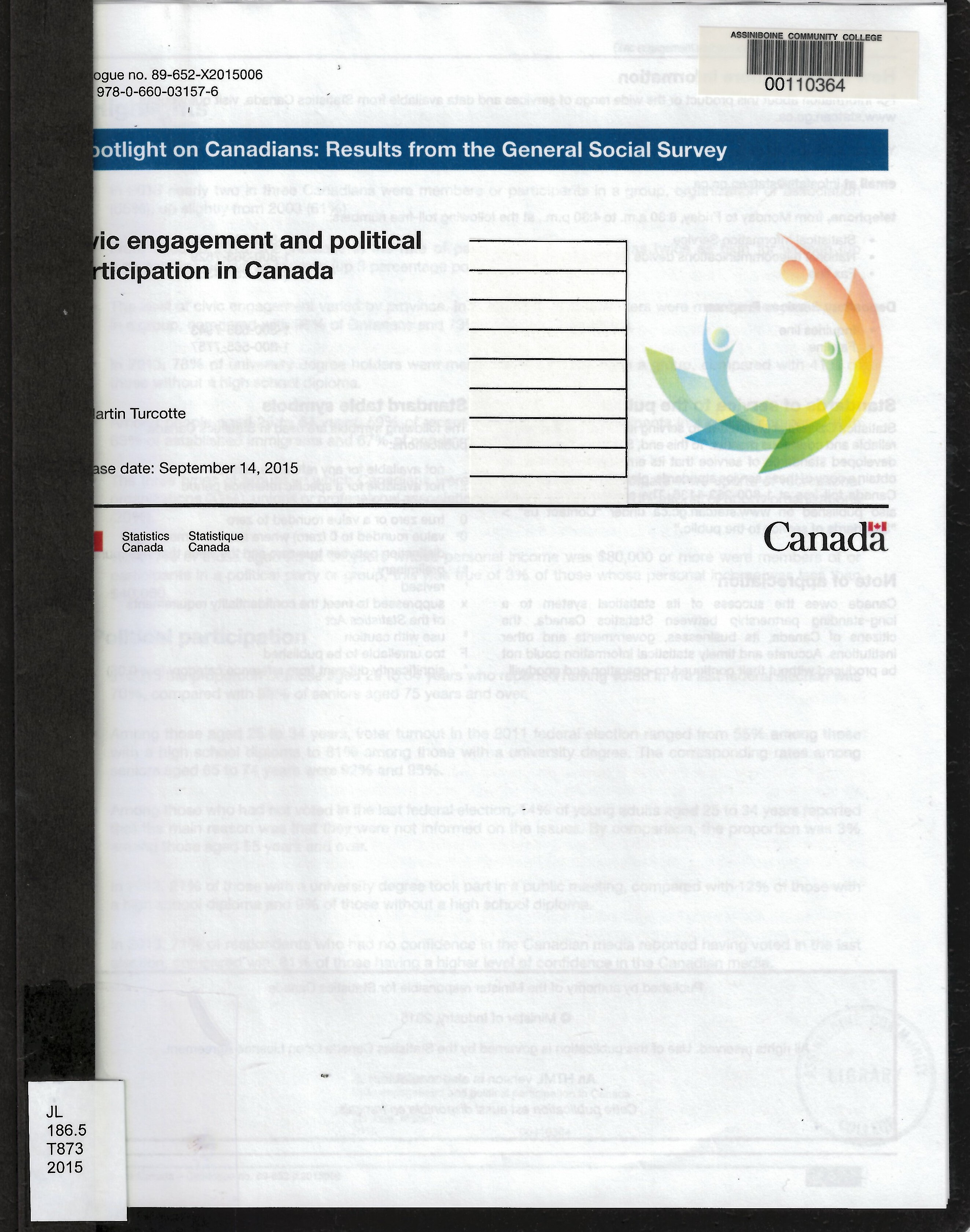 Civic engagement and political participation in Canada