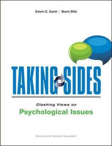 Taking sides. Clashing views on psychological issues /