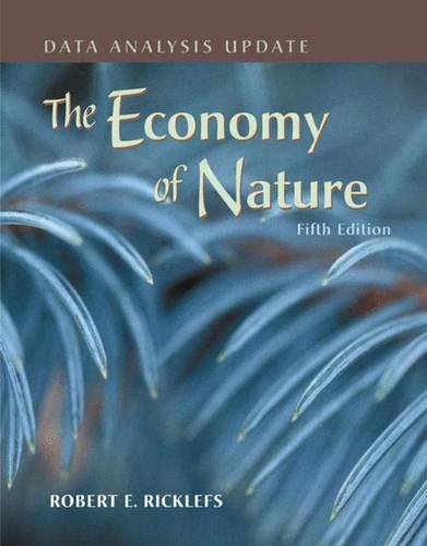 The economy of nature : data analysis update