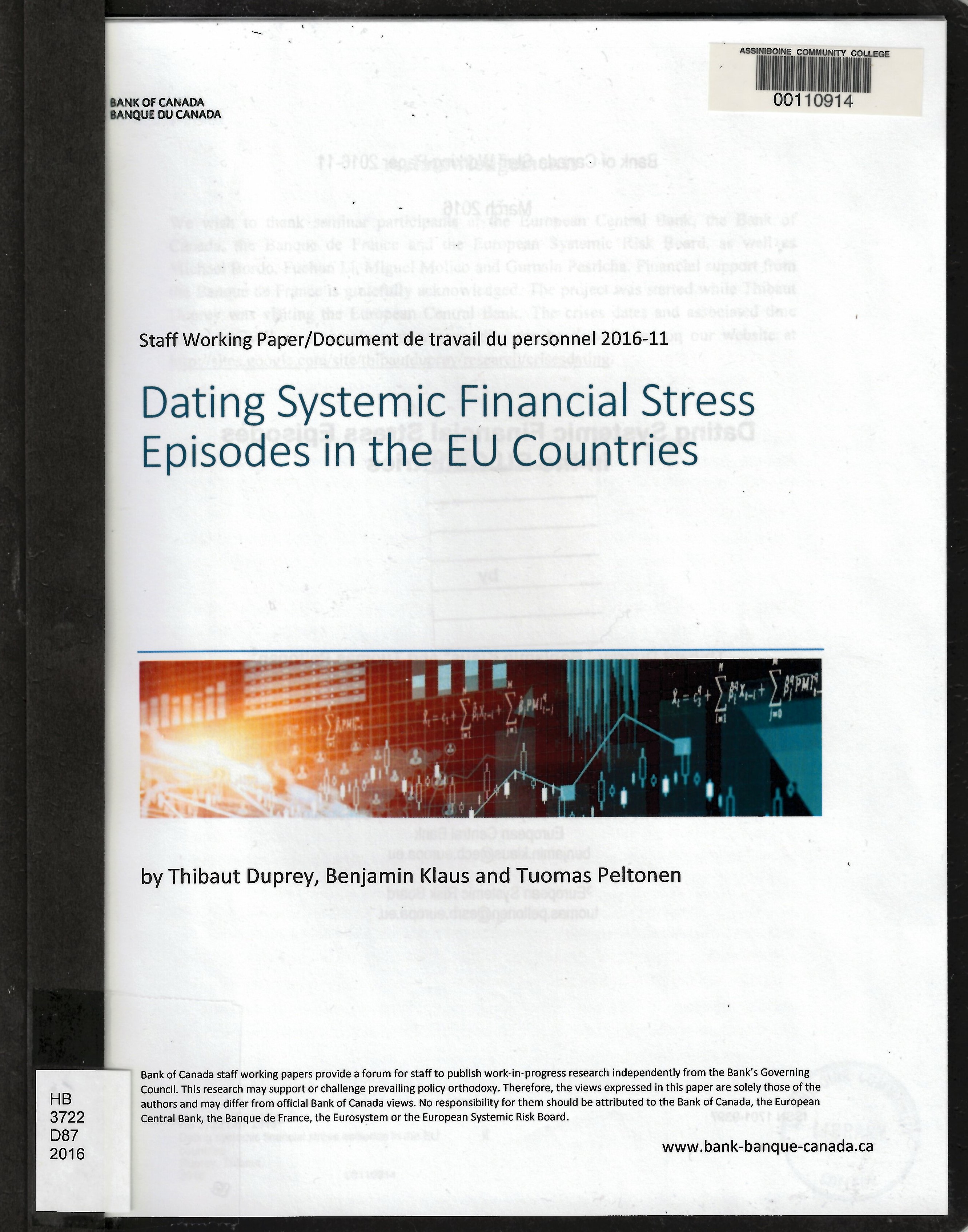Dating systemic financial stress episodes in the EU countries