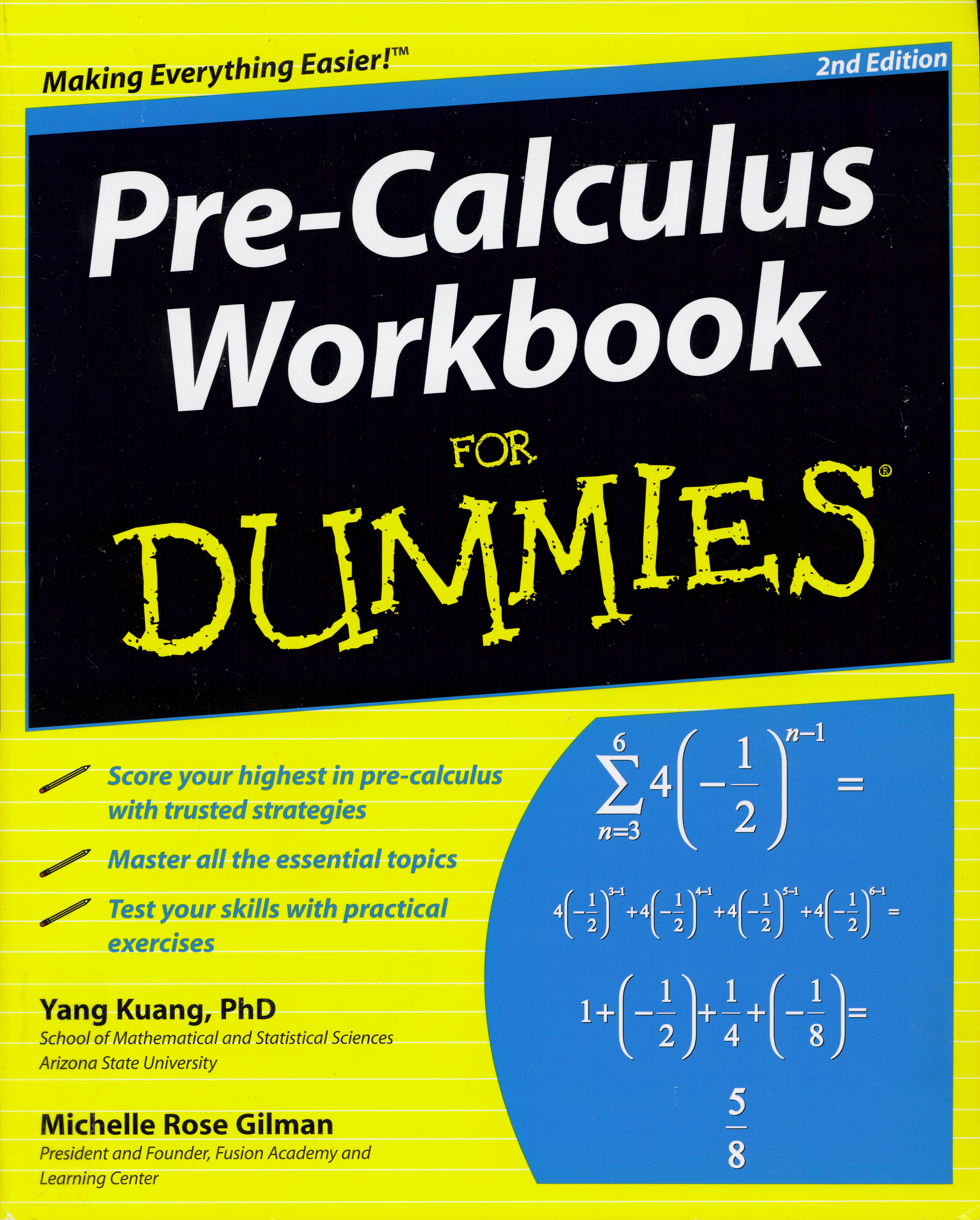 Pre-calculus workbook for dummies