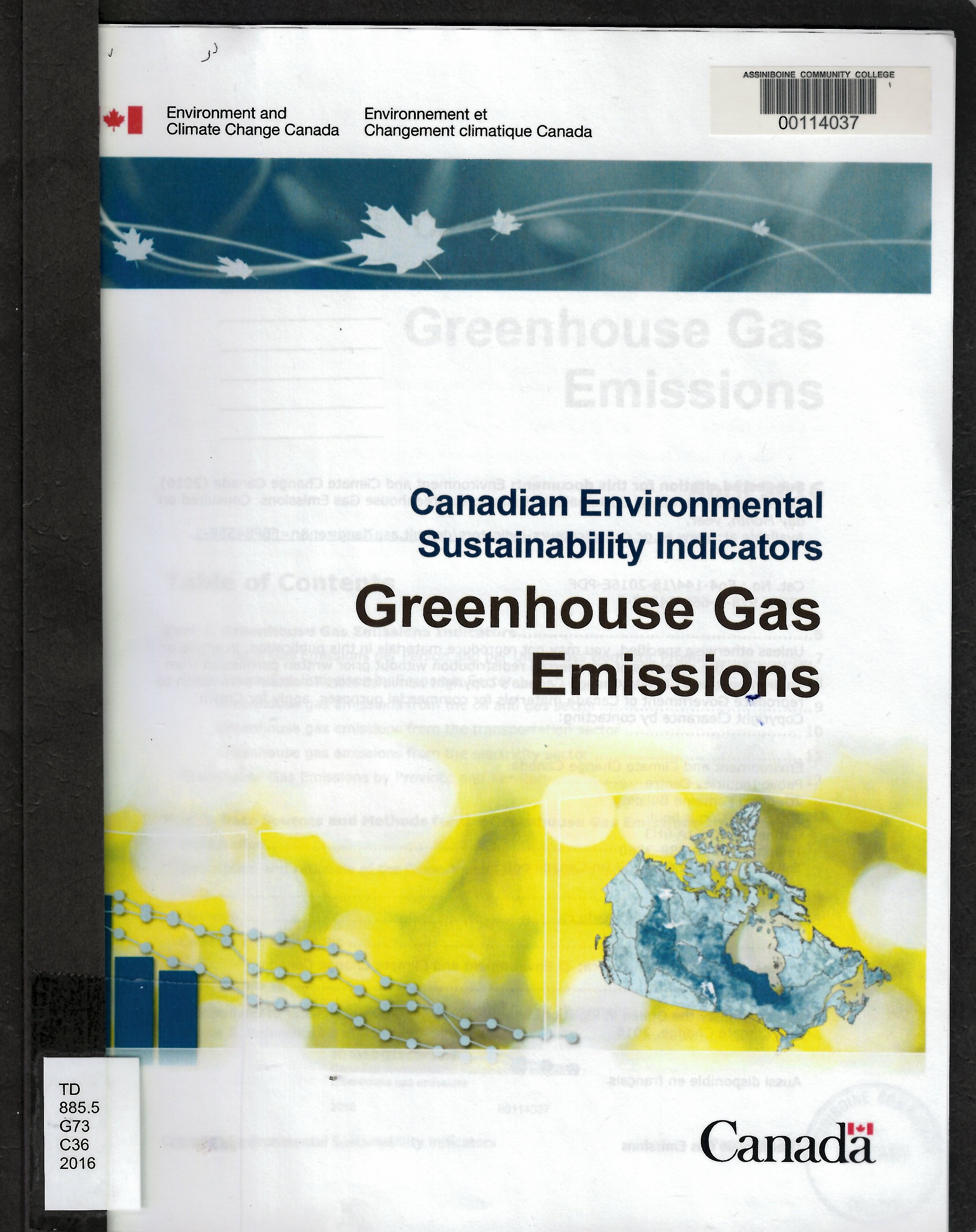 Canadian environmental sustainability indicators : greenhouse gas emissions