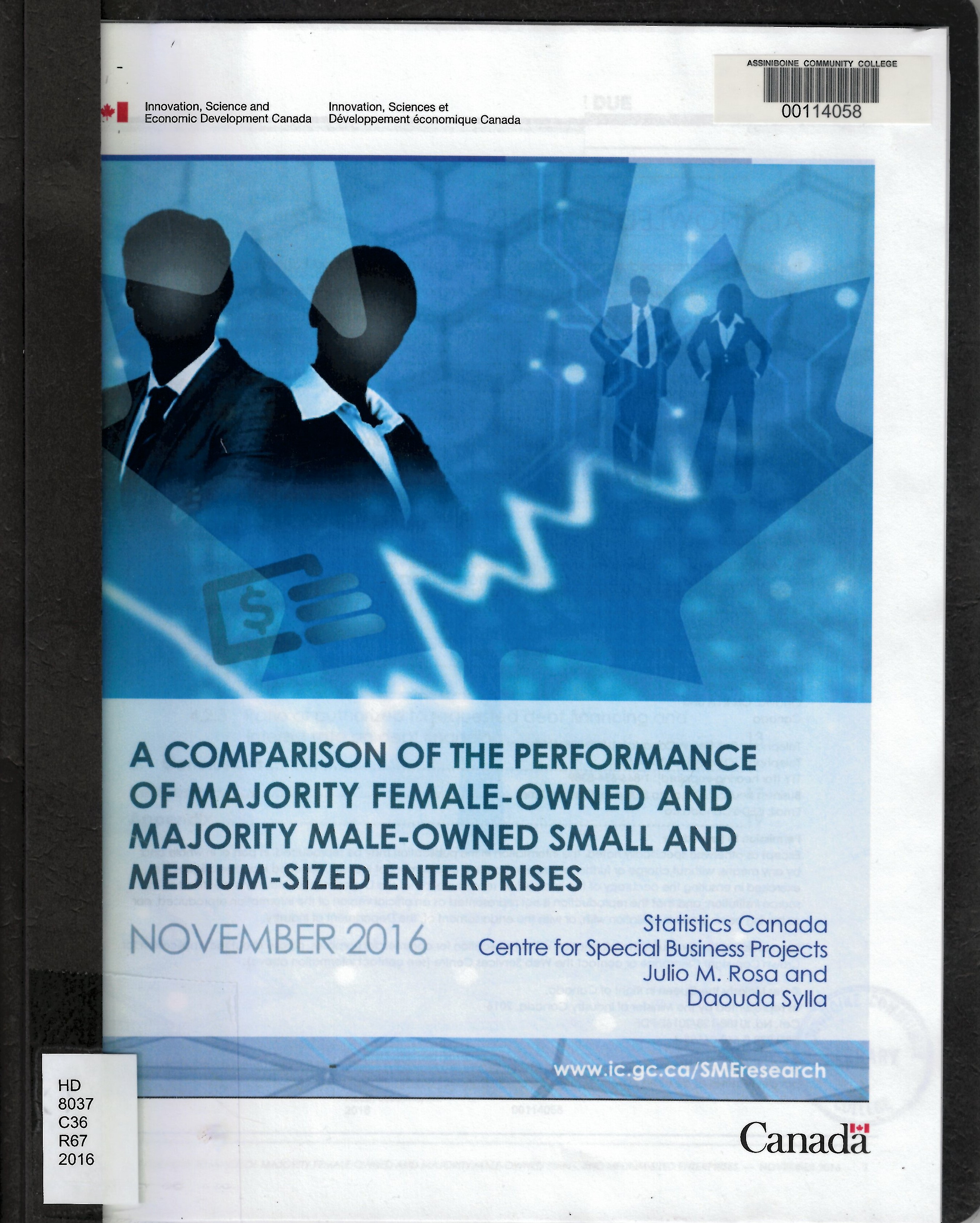 A comparison of the performance of majority female-owned and majority male-owned small and meedium-sized enterprises