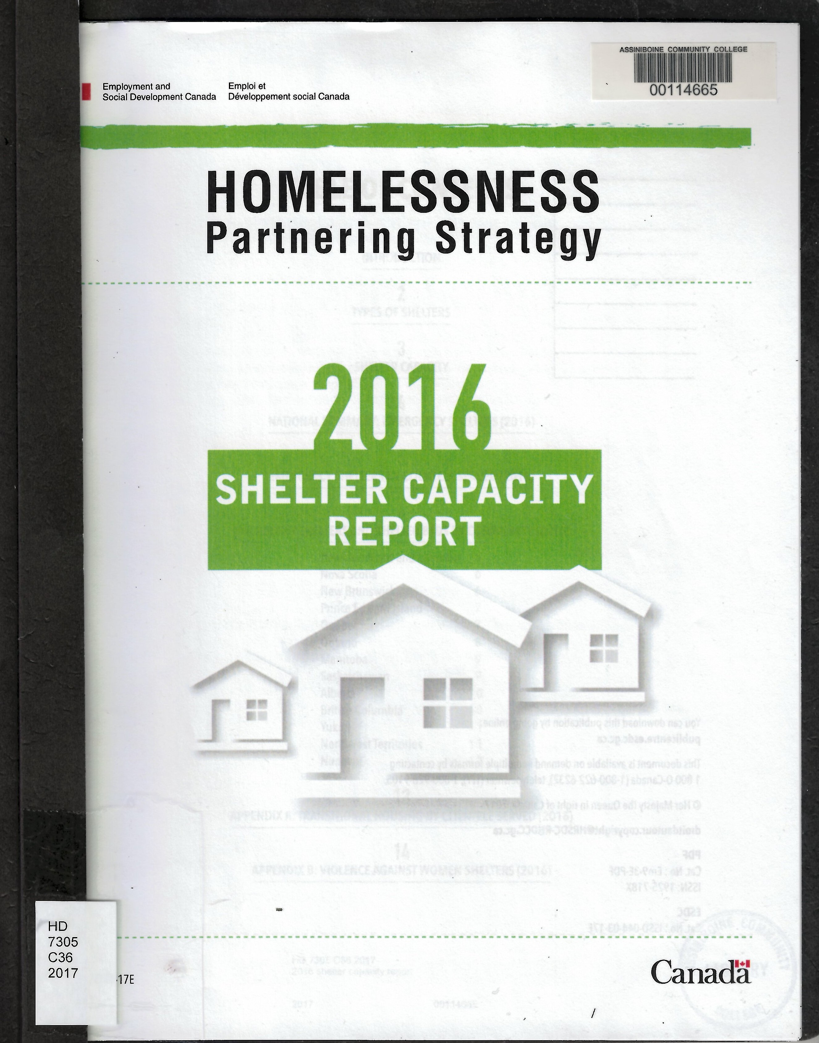 2016 shelter capacity report