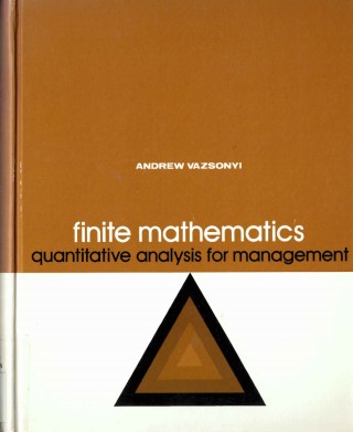 Finite mathematics: quantitative analysis for management /