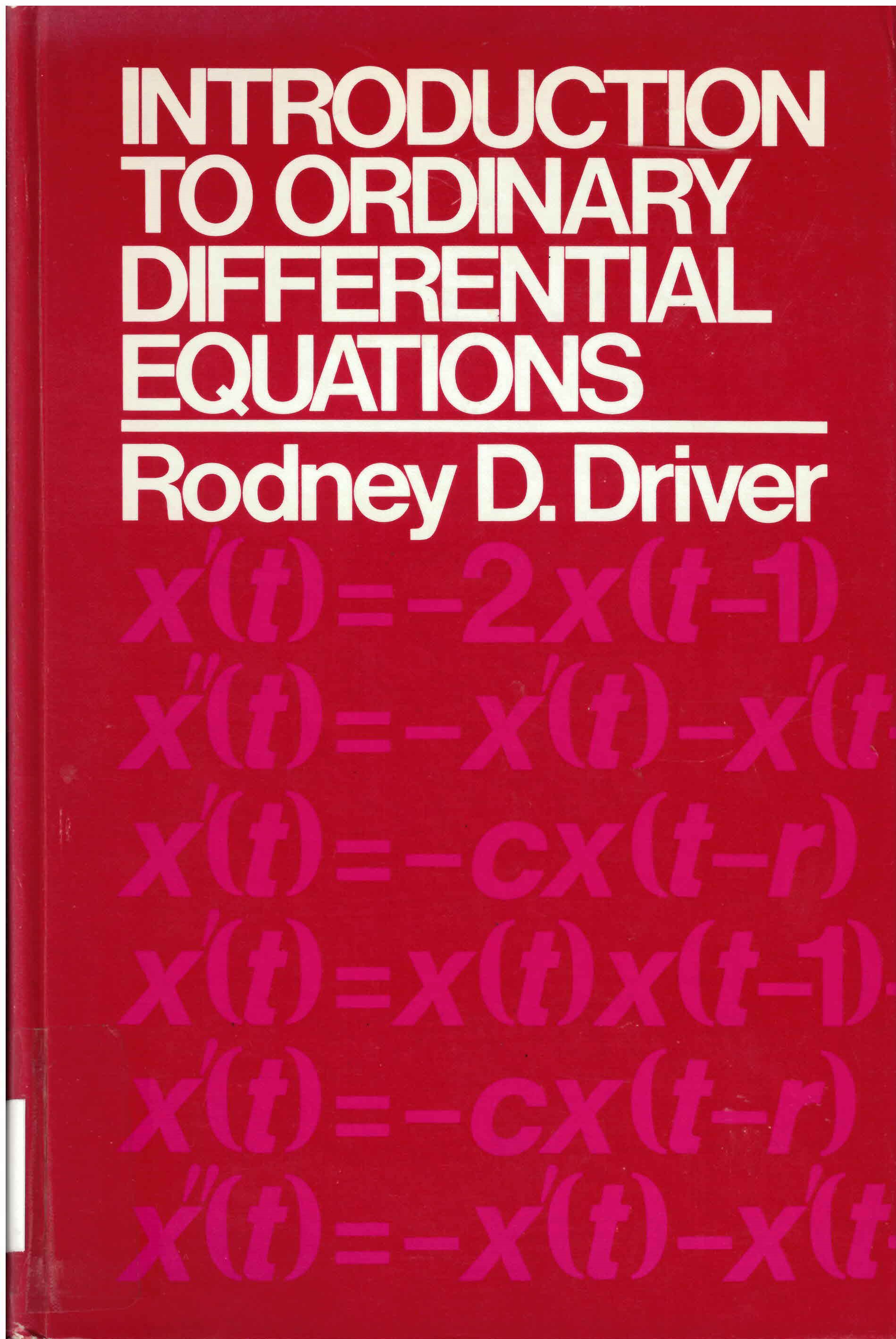 Introduction to ordinary differential equations