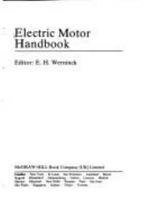 Electric motor handbook