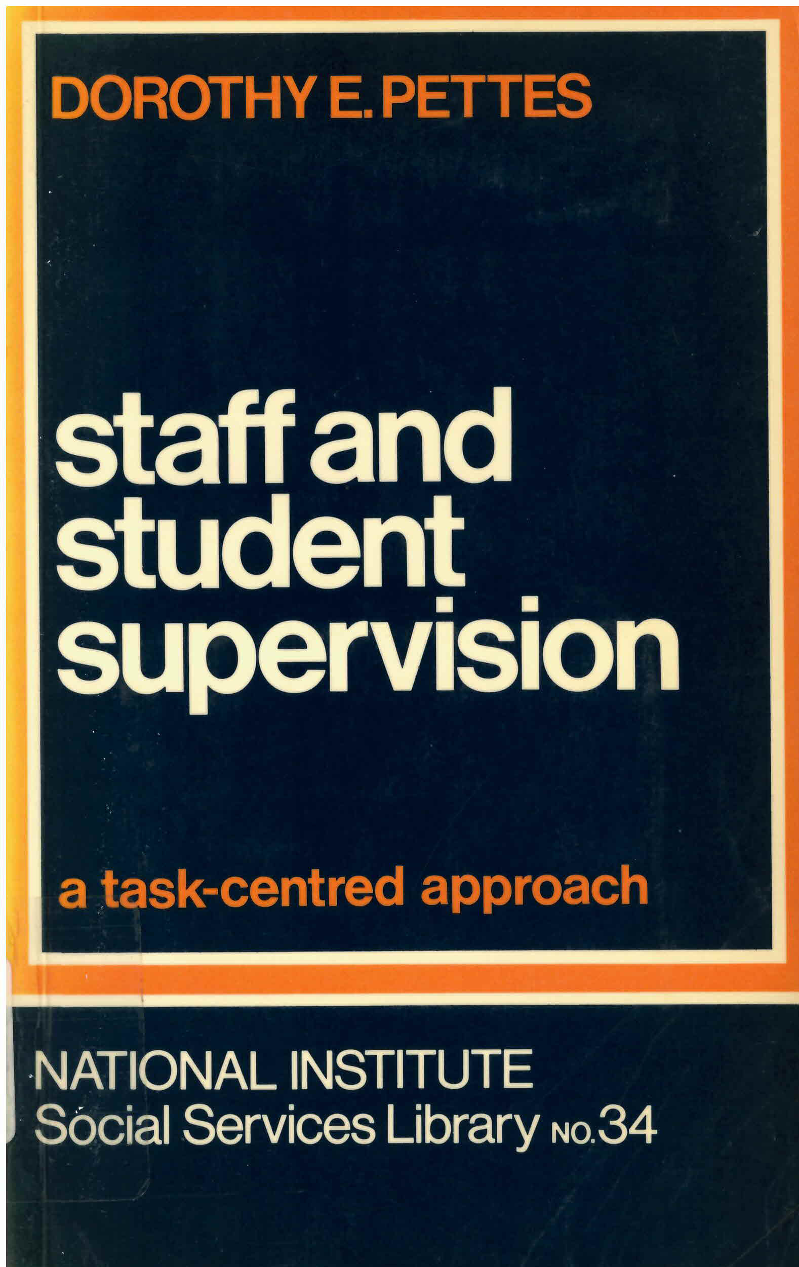 Staff and student supervision: : a task-centered approach /