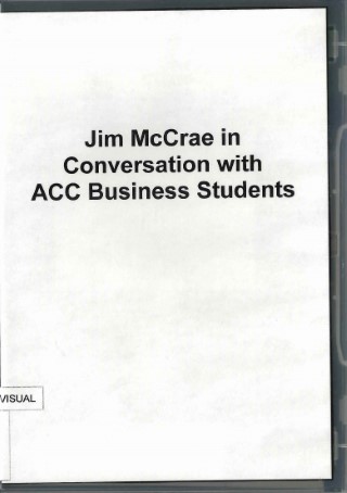 Jim McCrae in conversation with ACC business  students