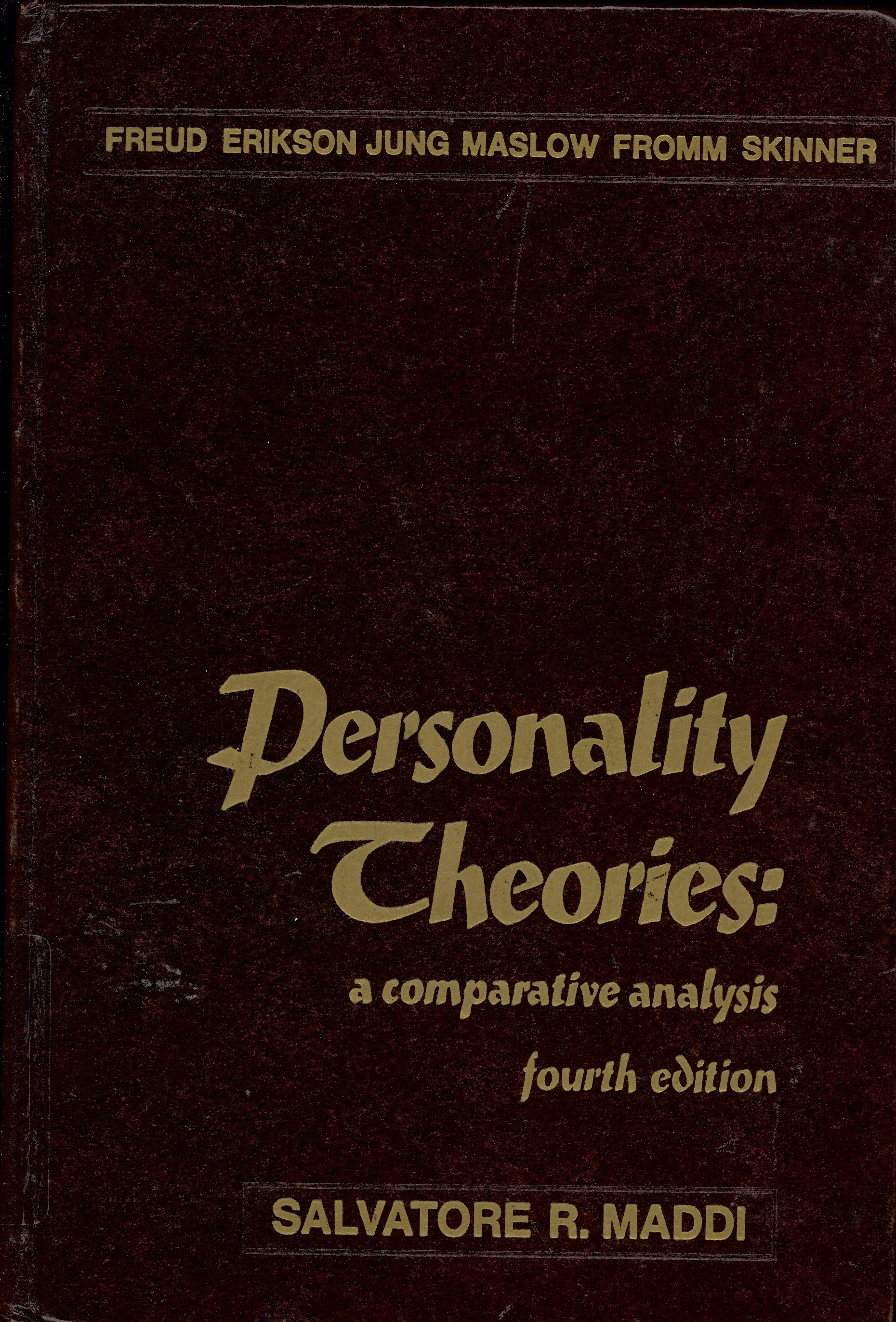 Personality theories: : a comparative analysis /