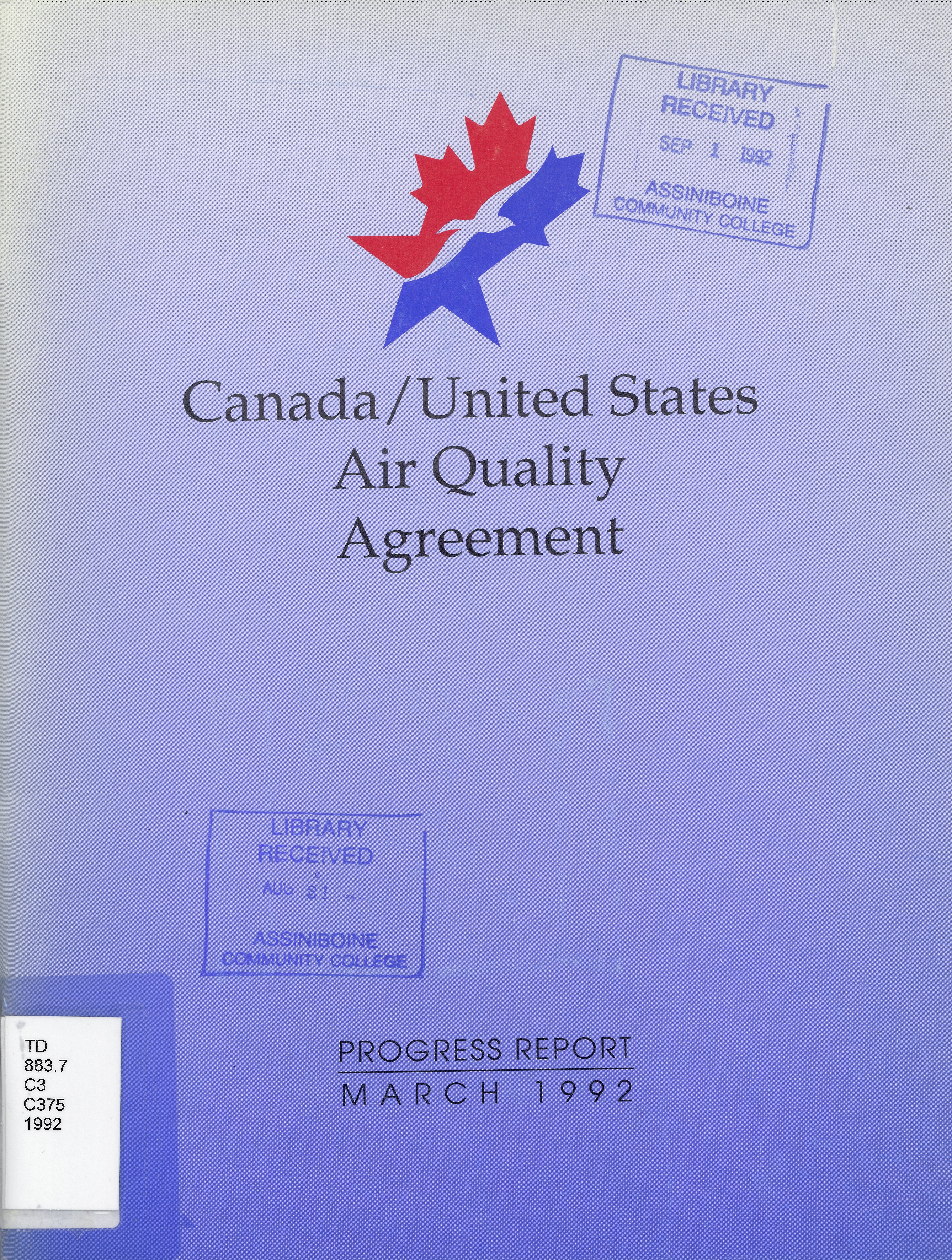 Canada  : United States air quality agreement : progress report