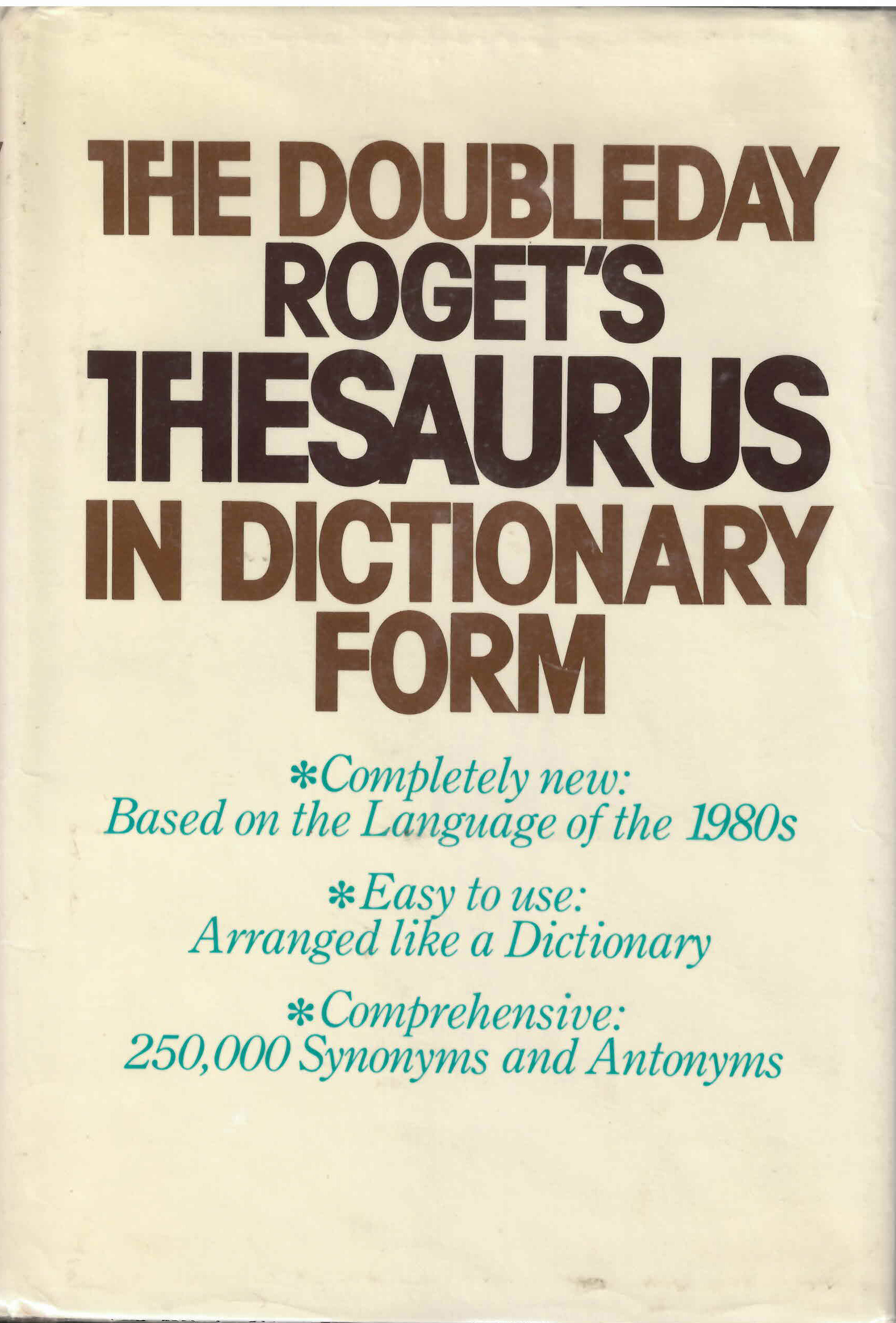 Doubleday Roget's thesaurus in dictionary form