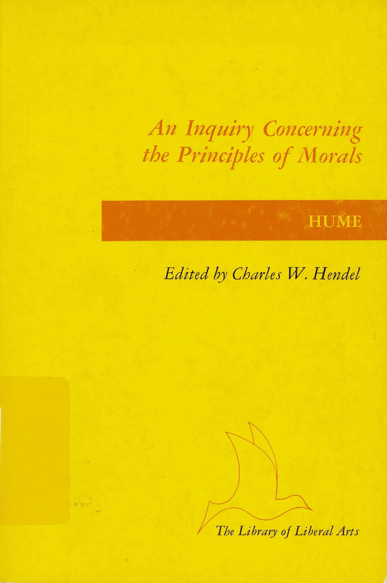 Inquiry concerning the principles of morals : with a  supplement : a dialogue